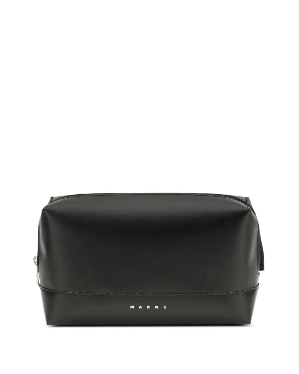 Marni Black Buckle Strap Messenger Bag for men