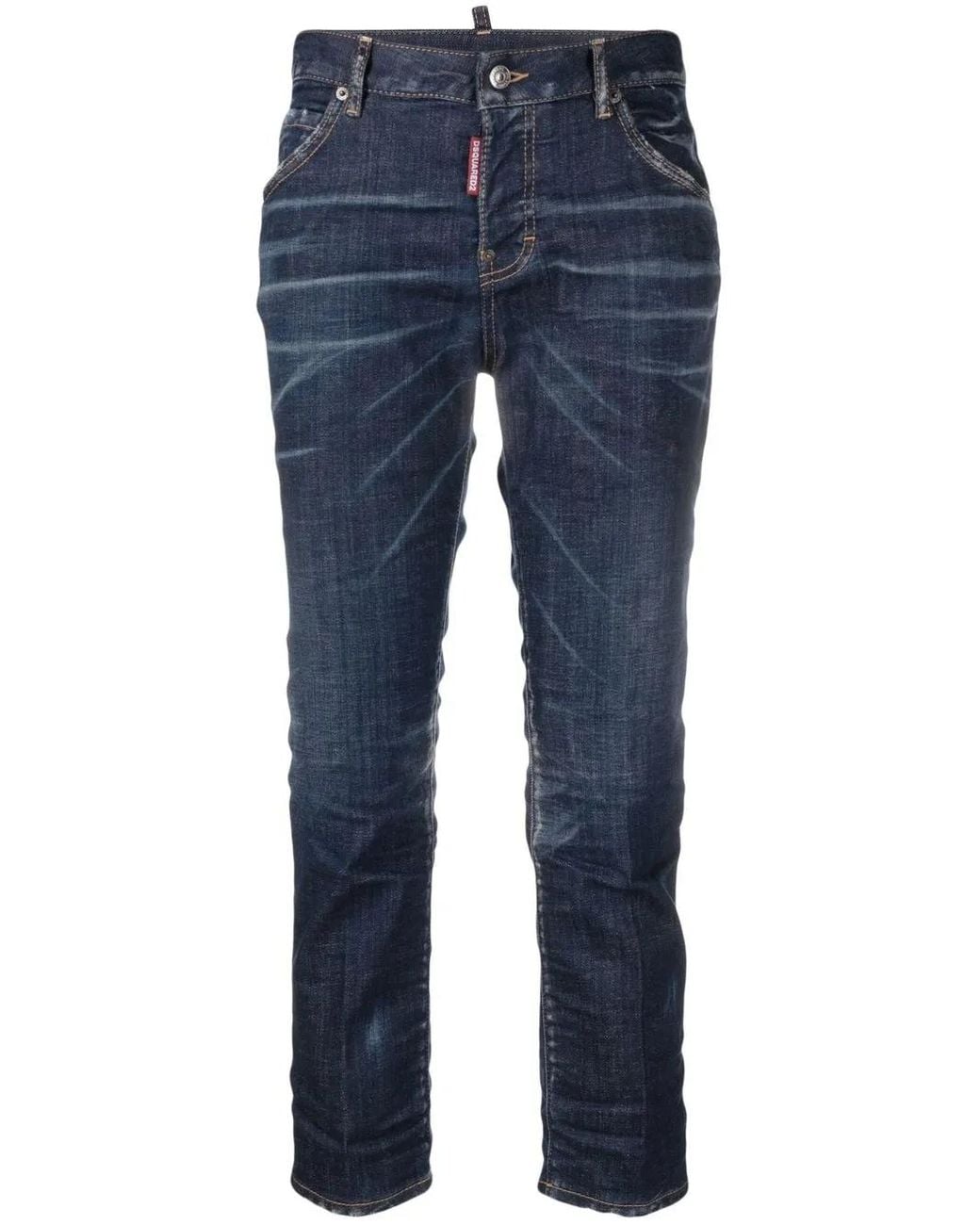 DSquared² Cropped Jeans in het Blue