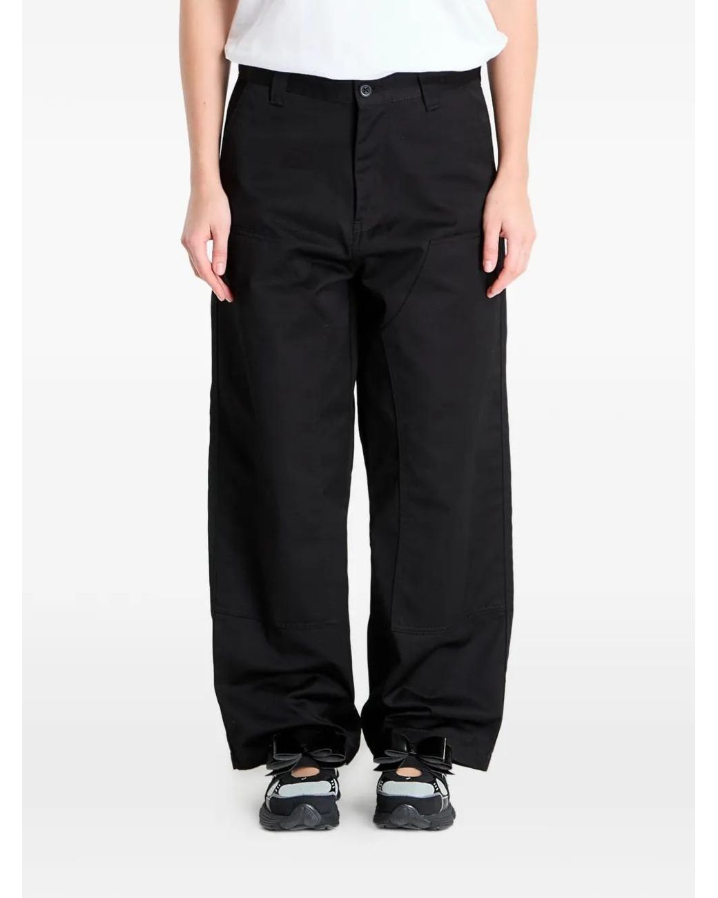 Carhartt Black Brady Belt-Loop Trousers for men