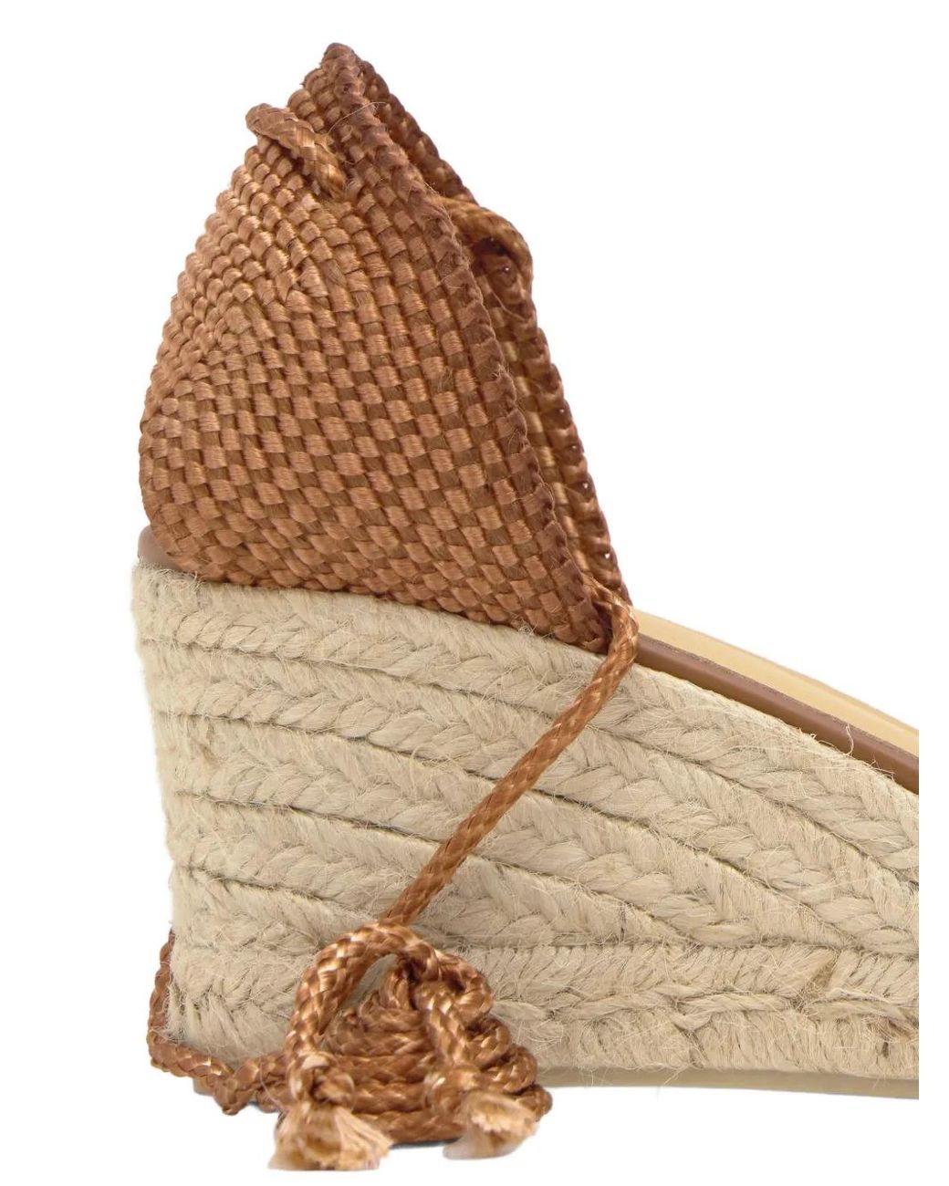Castaner Natural Cora Woven-Design Heeled Espadrilles