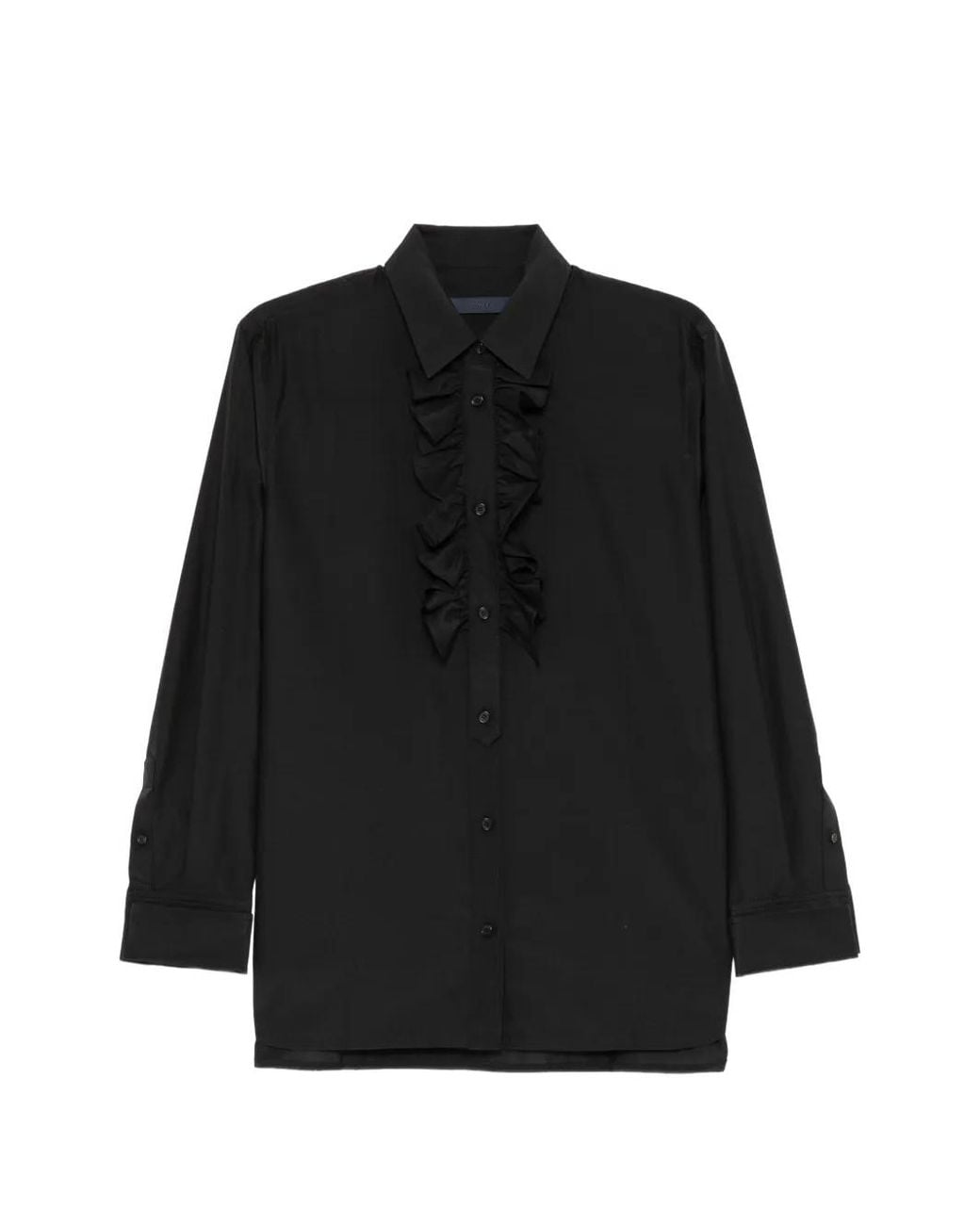 Juun.J Black Double Layered Shirt