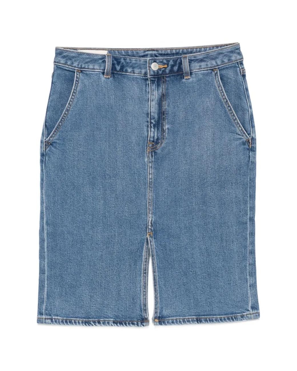 Gant Denim Midi-Rok in het Blue