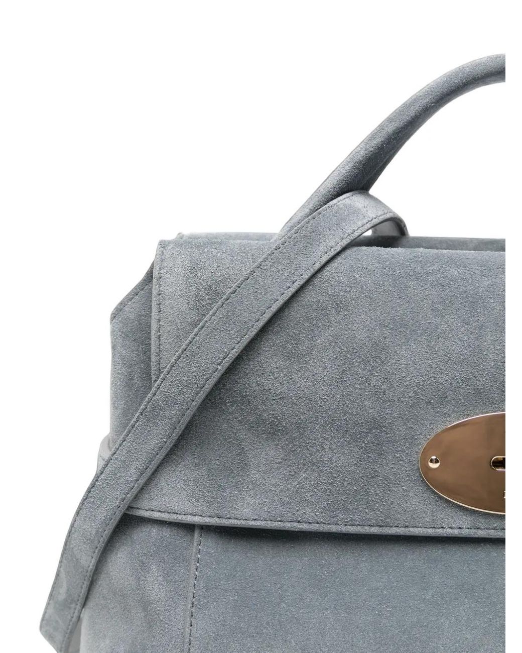 Mulberry Gray Stevie Suede Tote Bag