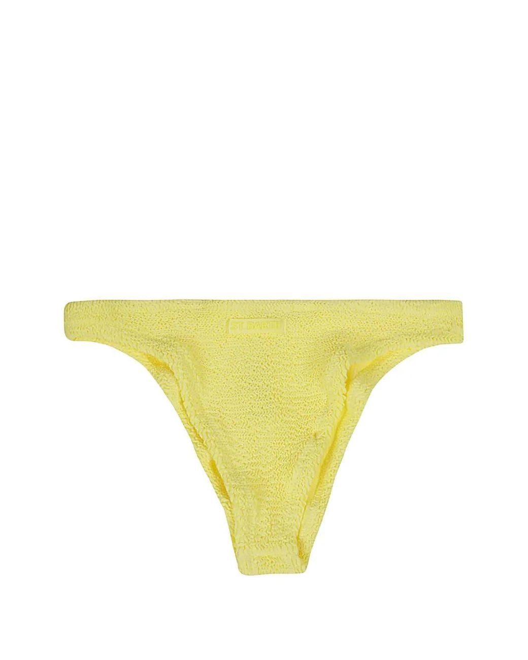 Mc2 Saint Barth Yellow Brazilian Bikini Bottoms