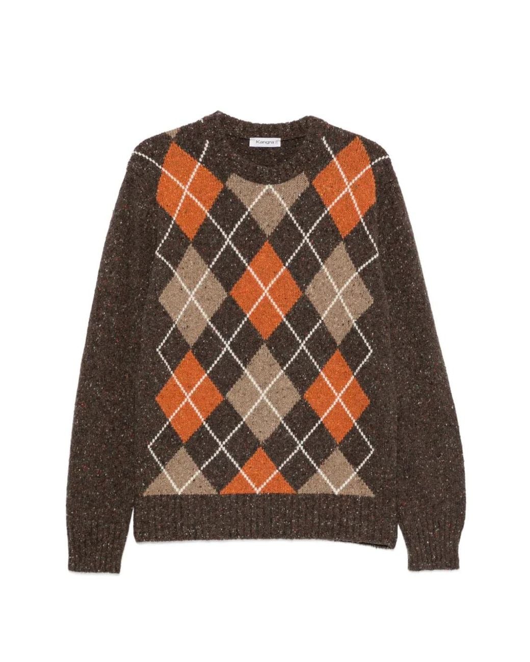 Kangra Pullover Mit Argyle-Muster in Brown für Herren