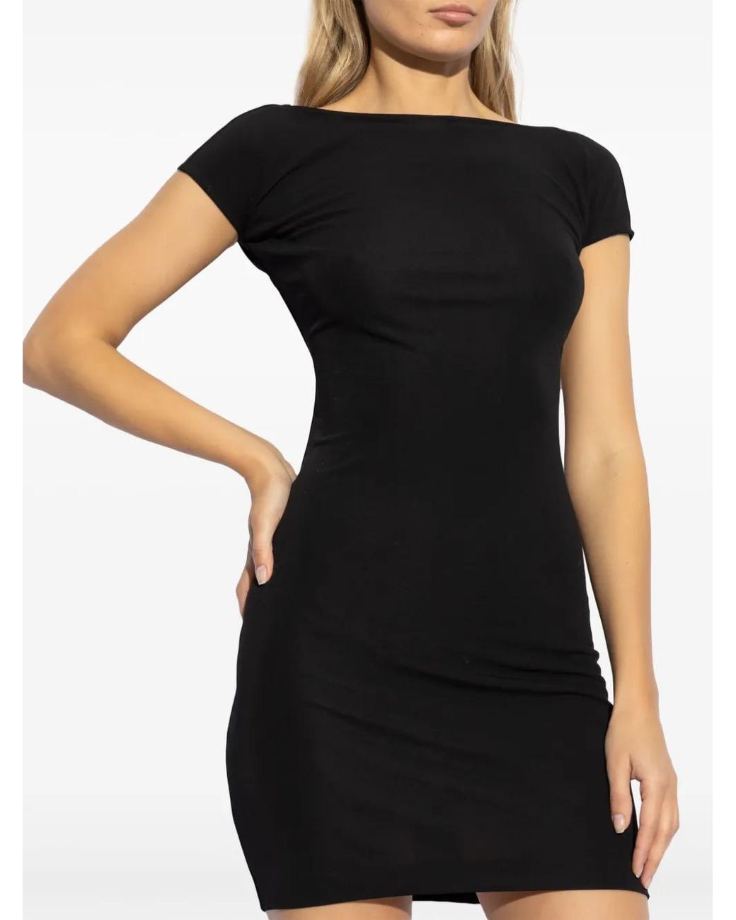 DSquared² Black Open-Back Mini Dress