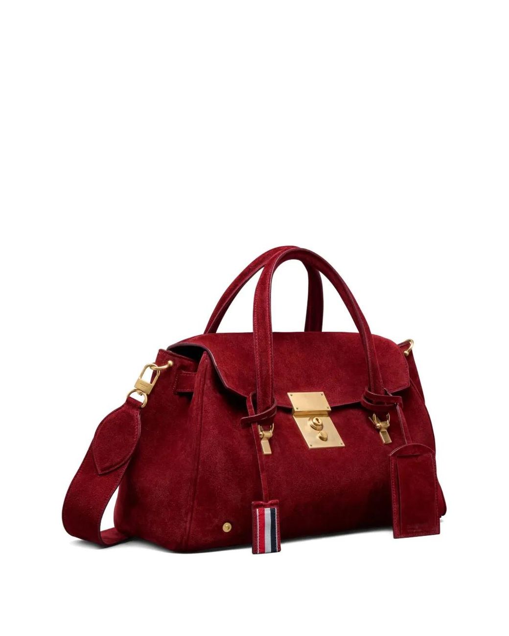 Thom Browne Red Bolton Bag