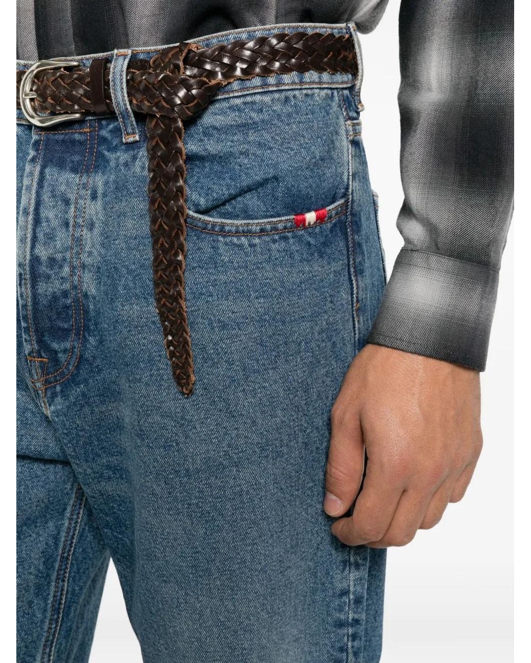 Vaqueros Rectos Jeremiah AMISH de hombre de color Blue