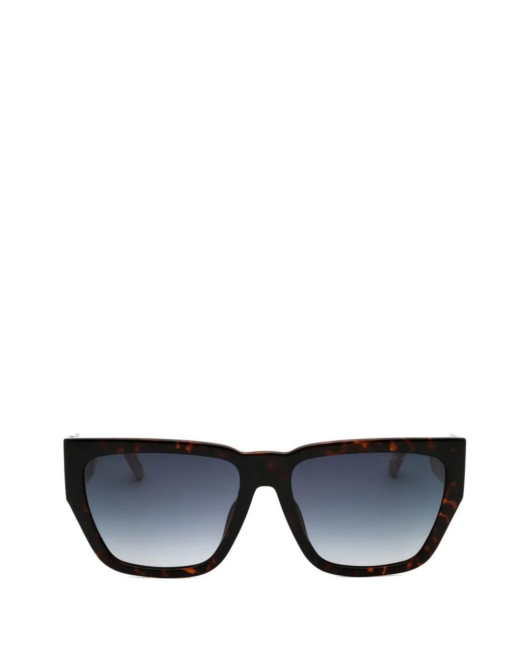 Marc Jacobs Black Tortoiseshell-Effect Rectangle-Frame Sunglasses