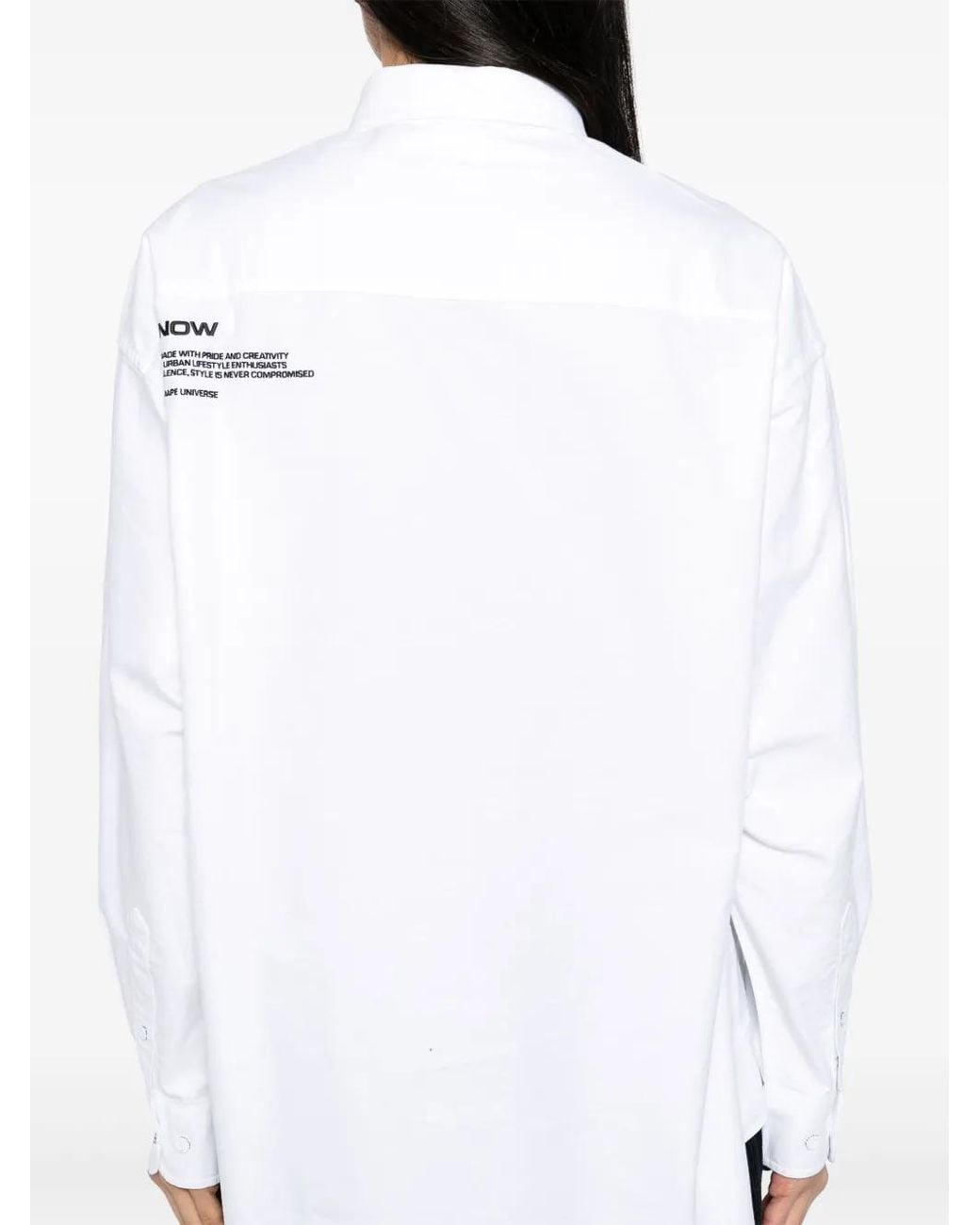 Aape By A Bathing Ape White Long Sleeves Shirt for men