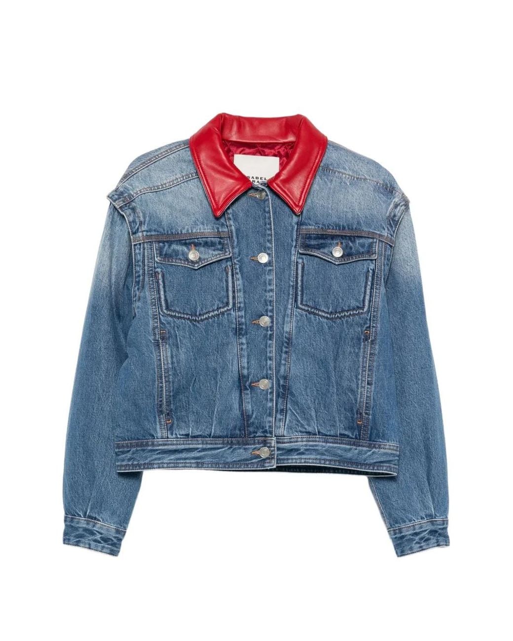 Isabel Marant Blue Veste Devyn En Jean