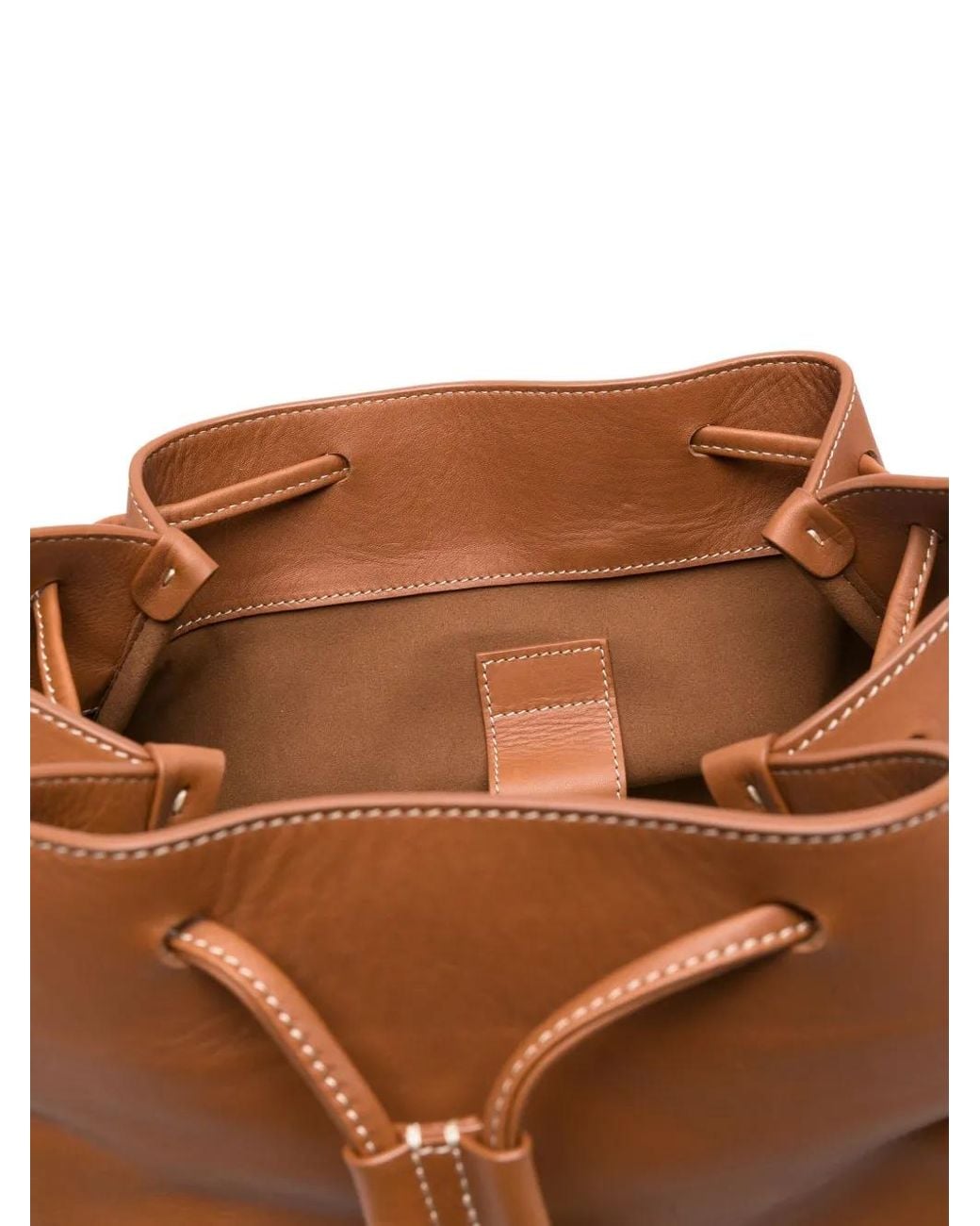 Eleventy Brown Flap-Fastening Leather Backpack for men