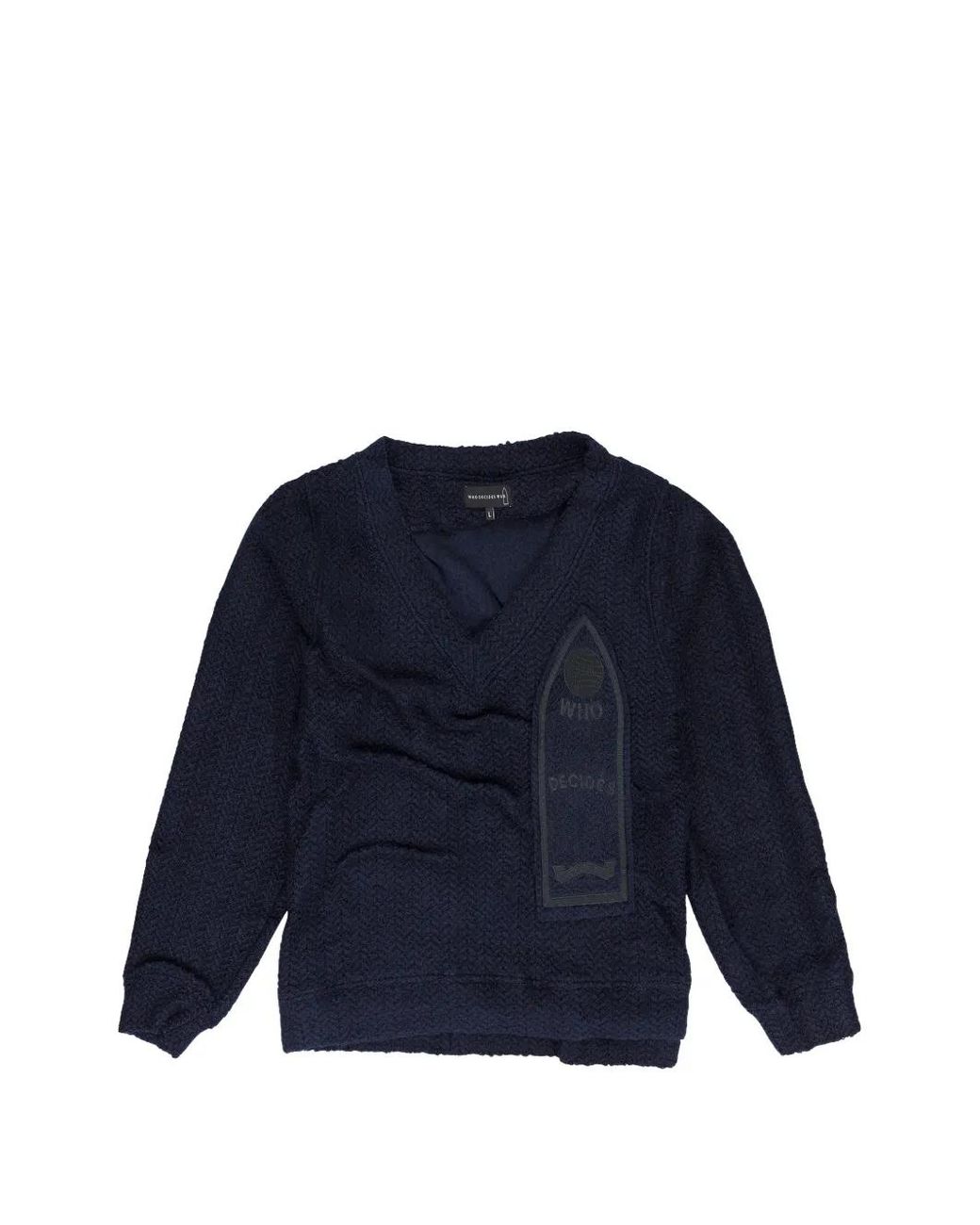 Who Decides War Blue Gathered Sweatshirt for men