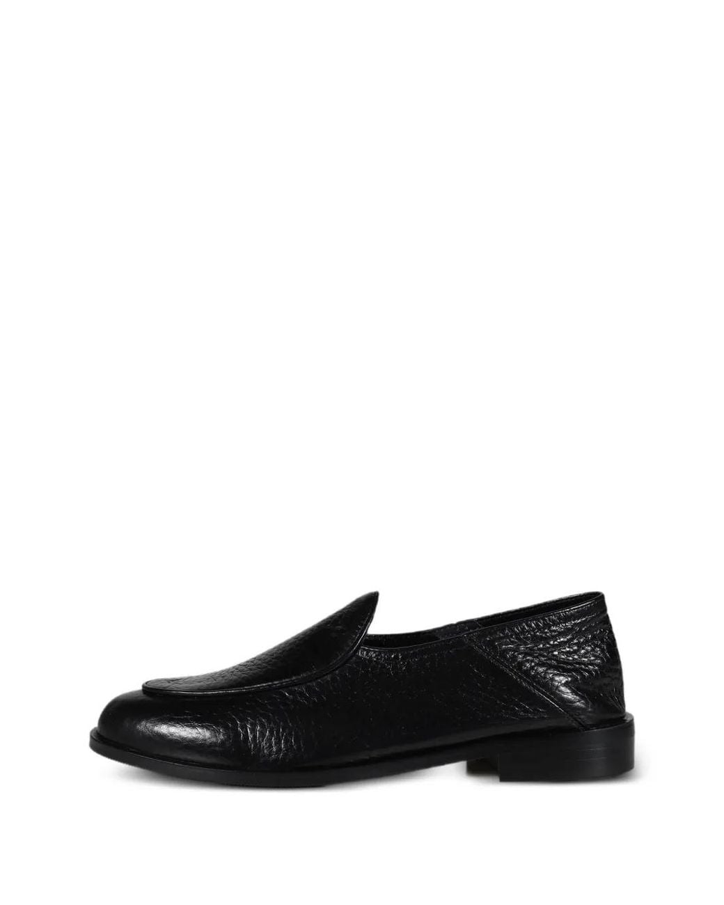 Jacques Soloviere Black Chris Collapsible-Heel Leather Loafers for men