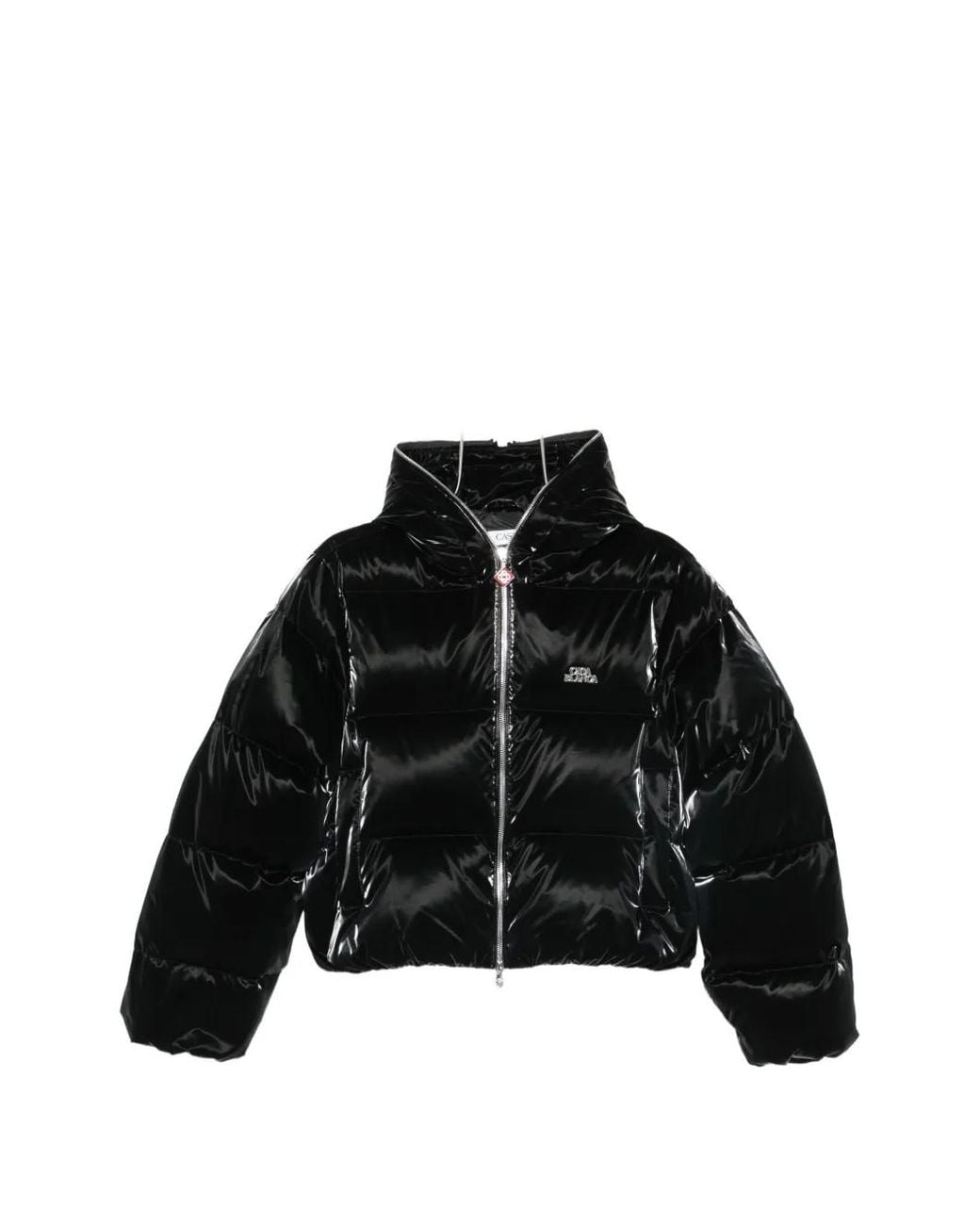 Casablanca Black Quilted Hooded Jacket
