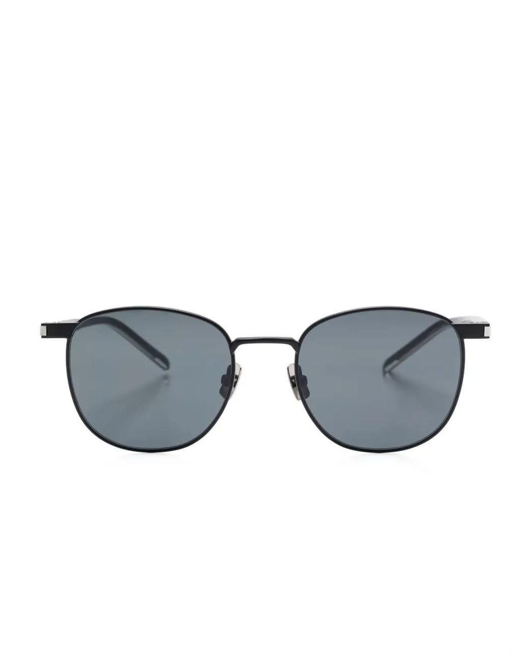 Saint Laurent Gray Round-Frame Sunglasses