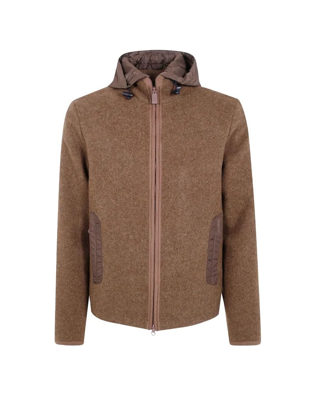 Giacca Werner Con Cappuccio di Aspesi in Brown da Uomo