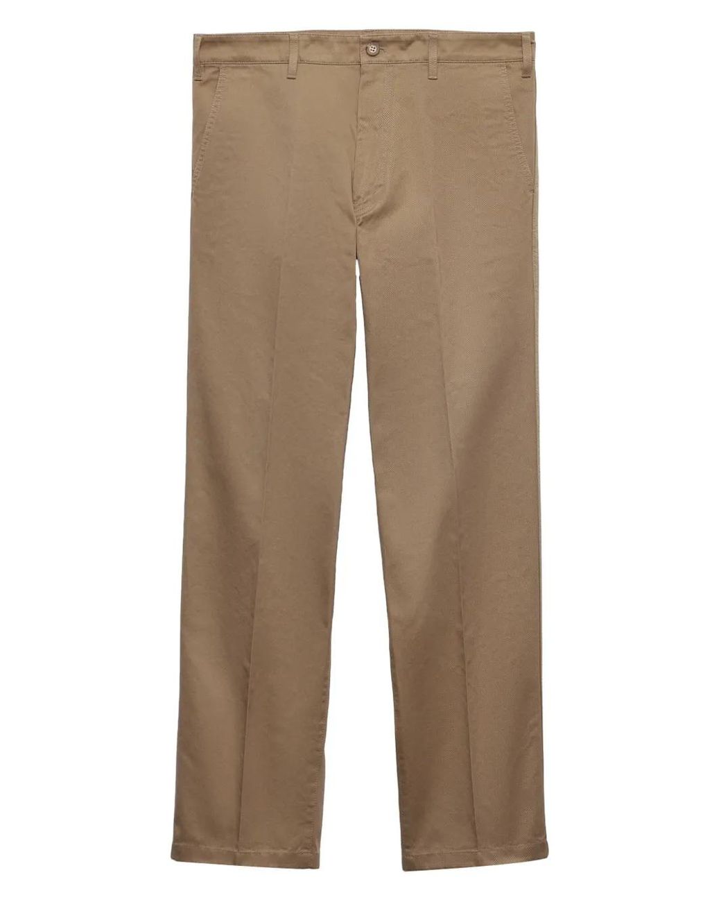 Chino di Prada in Natural da Uomo