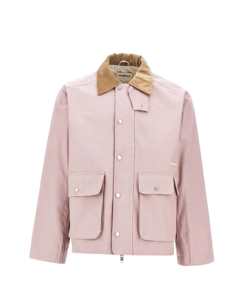 Pompeii3 Pink Corduroy-Collar Field Jacket for men