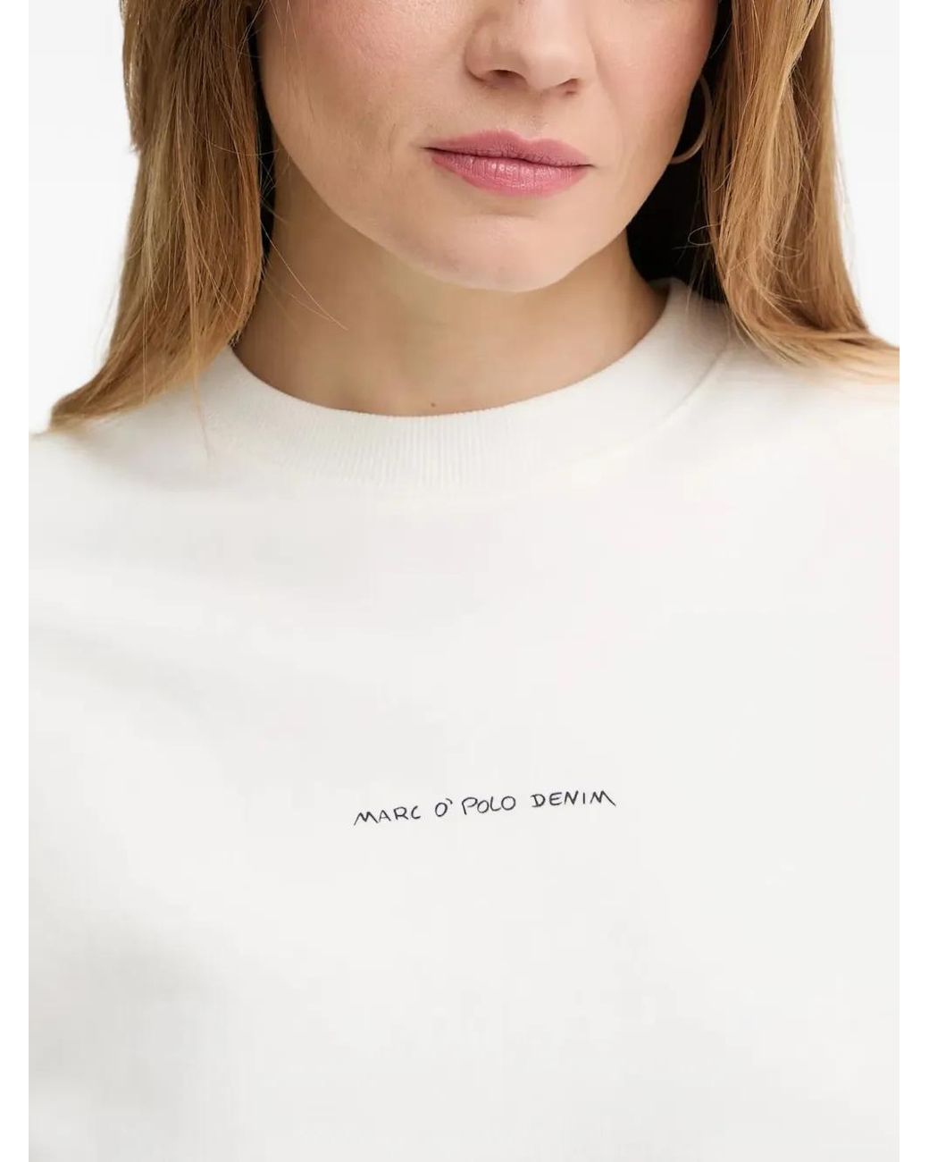 Marc O' Polo Blue Oversized Cotton Sweatshirt
