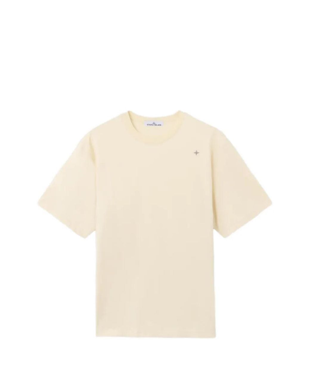Stone Island White 2100010 Mercerised Cotton Jersey_S.I. Stellina T-Shirt for men