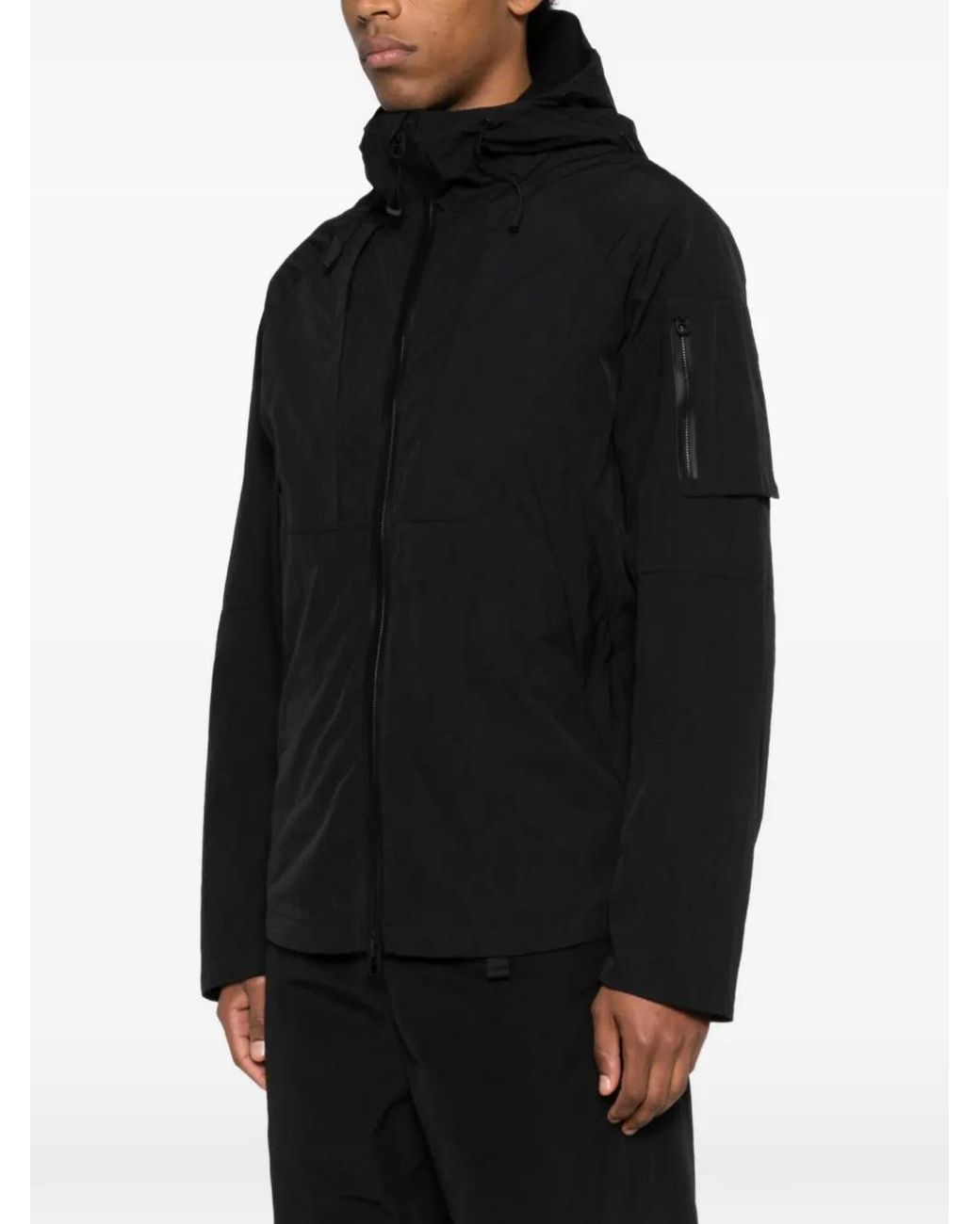 JG1 Black Veste Zippée À Capuche for men