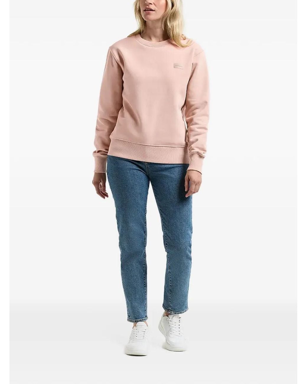 Didriksons Blue Callie Logo-Patch Sweater