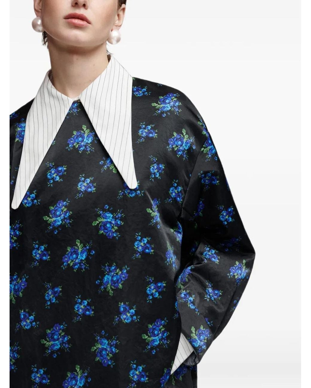 Essentiel Antwerp Blue Kambridge Mini Dress