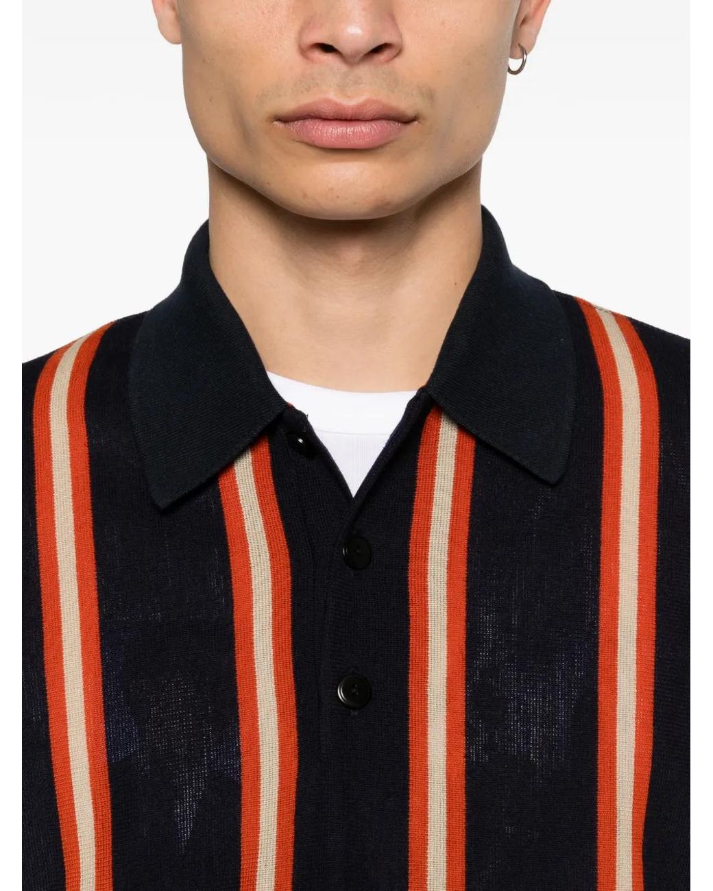 Polo A Rayas Junya Watanabe de hombre de color Black
