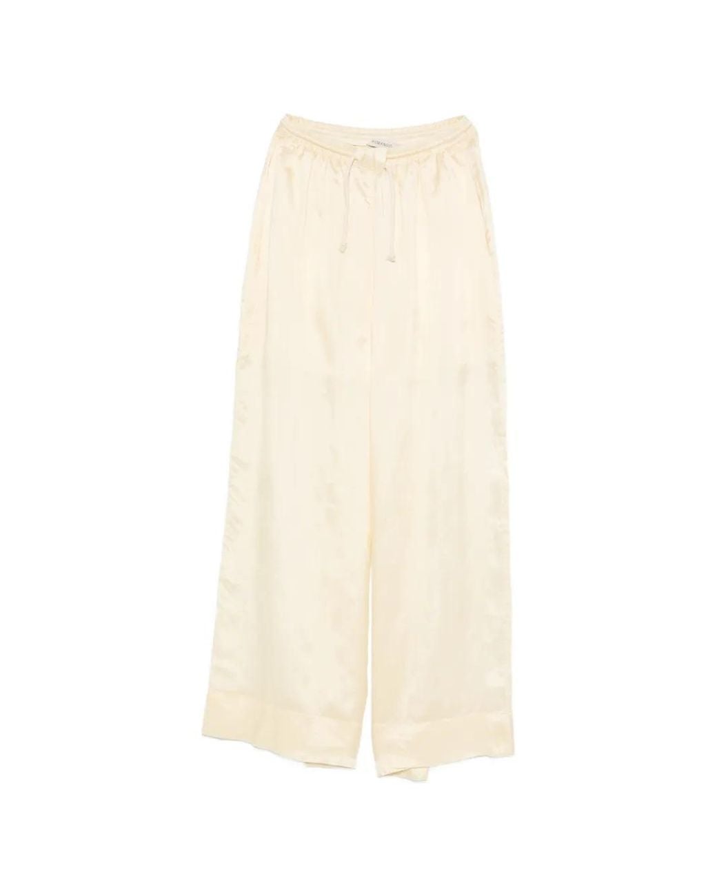 Humanoid White Drawstring Trousers