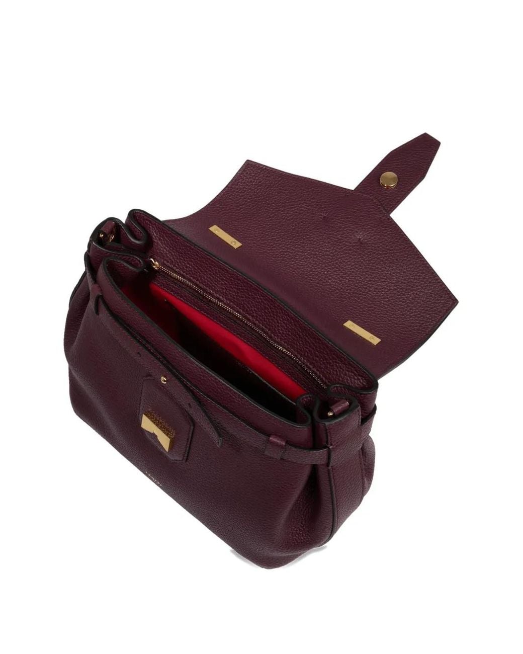 Lancel Purple Small Charlie Tote Bag