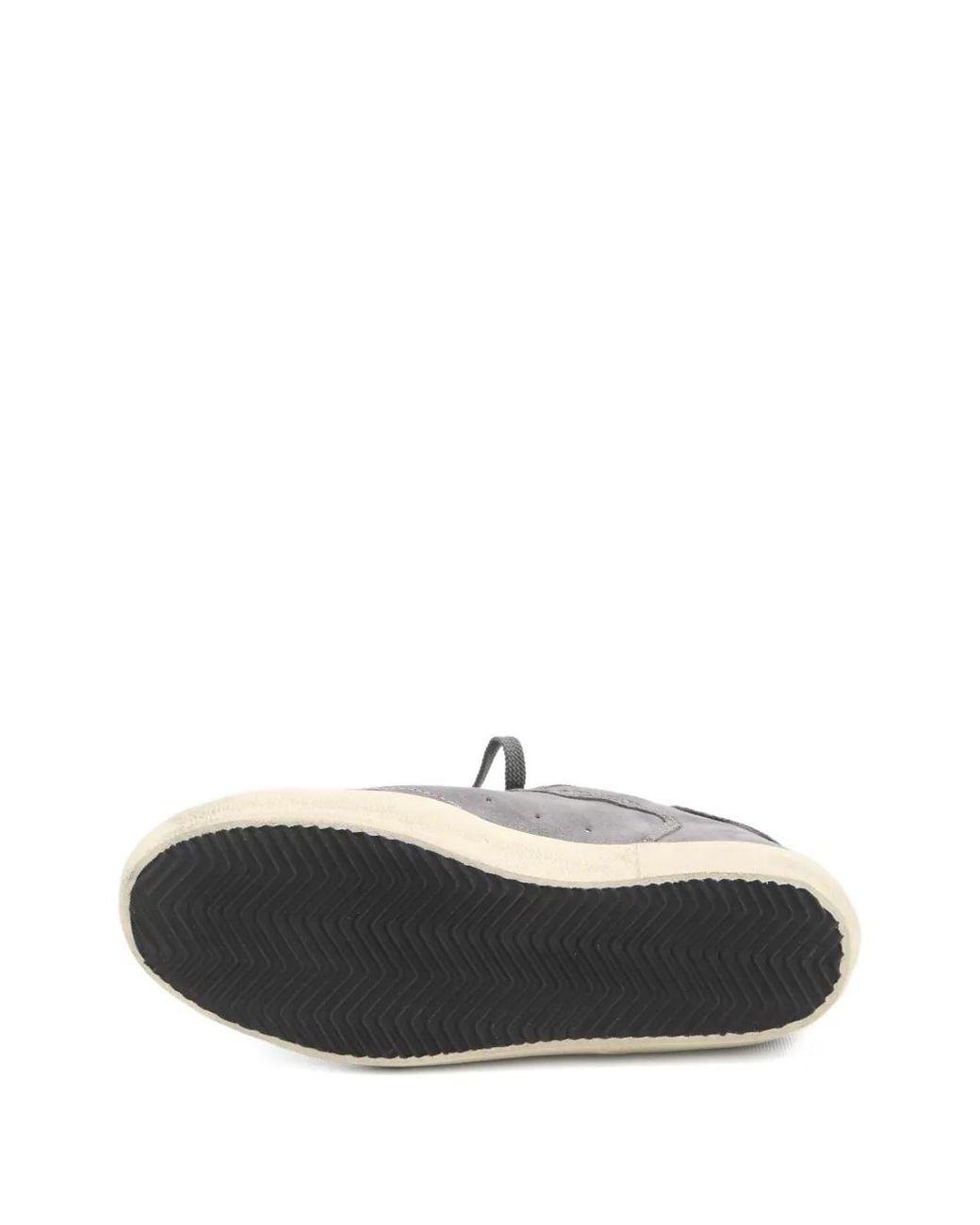 Golden Goose Deluxe Brand Gray Low-Top Silk And Nylon Sneakers With Glittery Star Detail