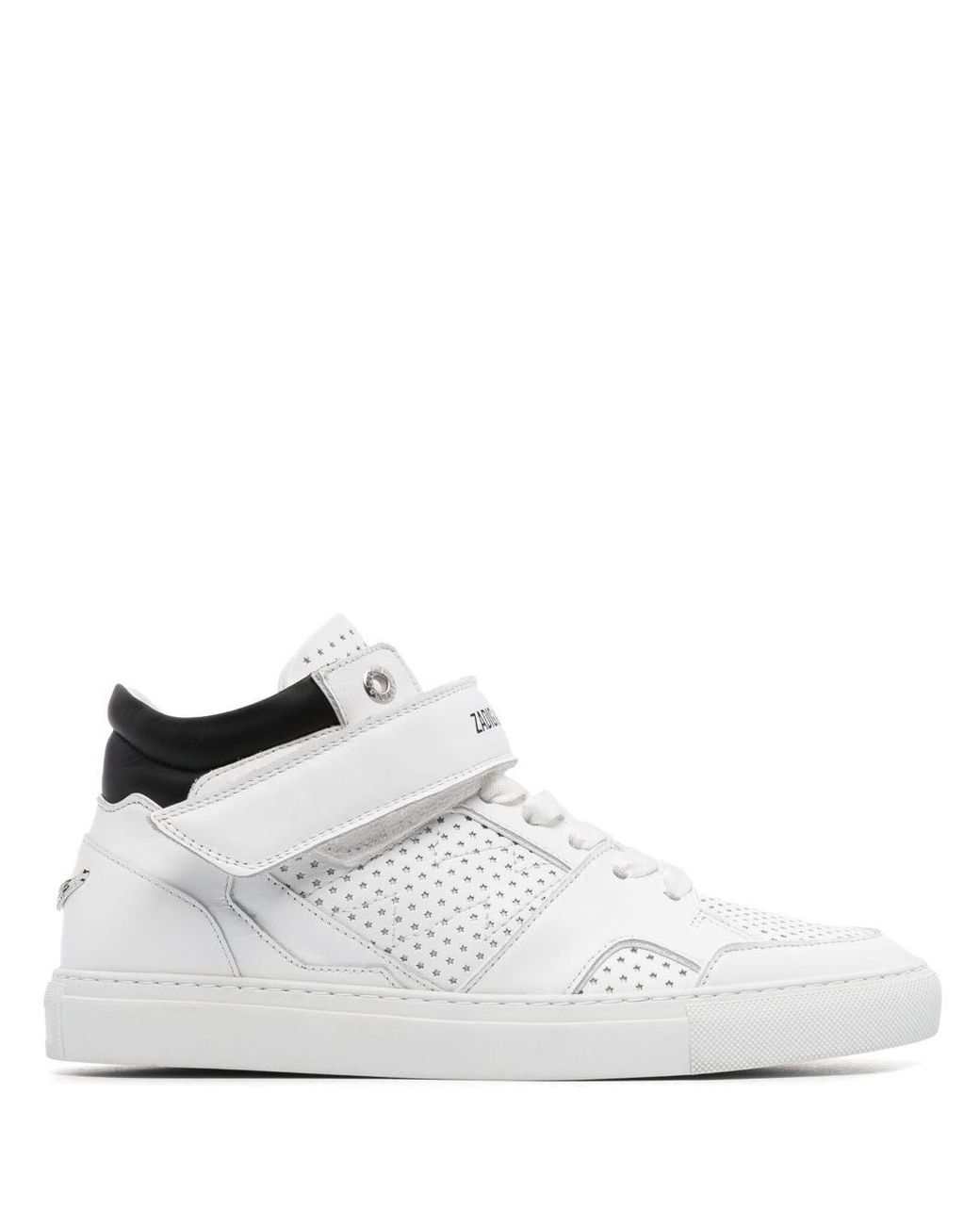 Zadig & Voltaire Flash Mid-top Sneakers in White | Lyst