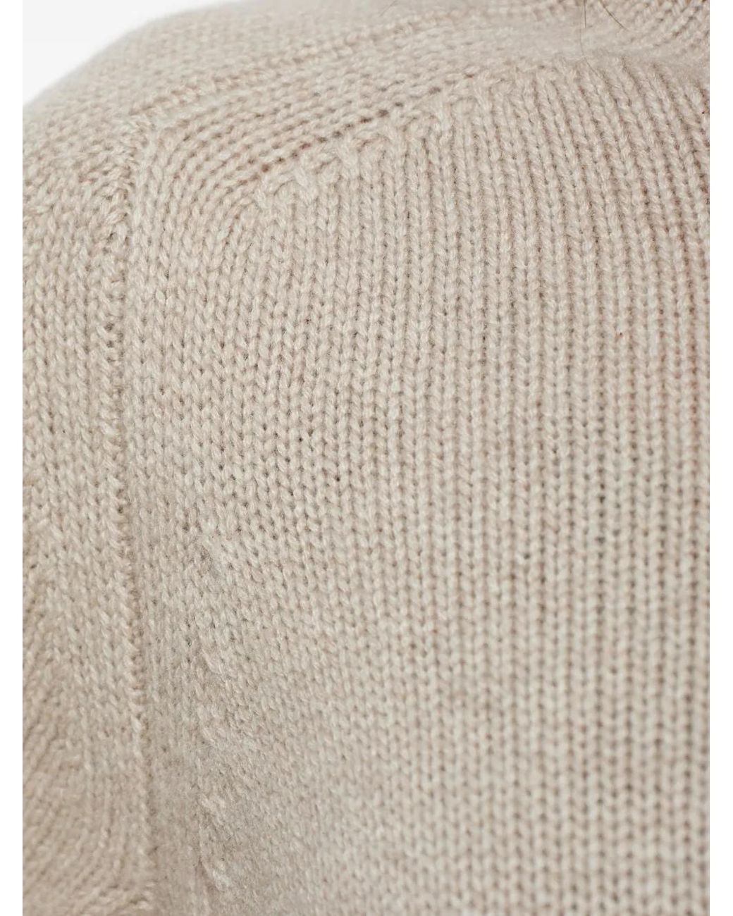 Lisa Yang White Ribbed Short-Sleeve Knitted Top