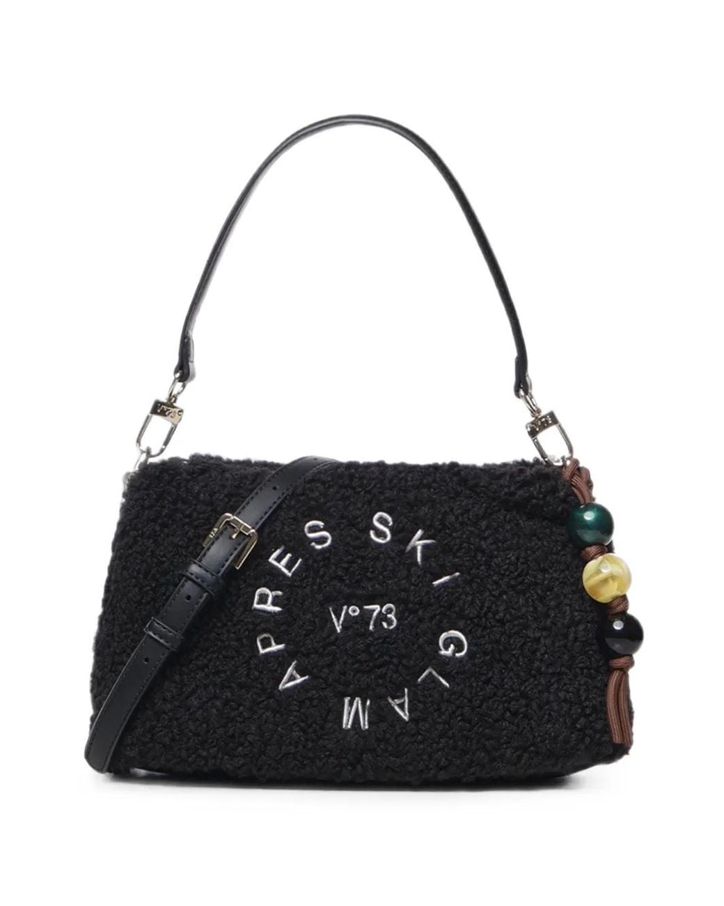 V73 Black Sac Porté Épaule À Broderies