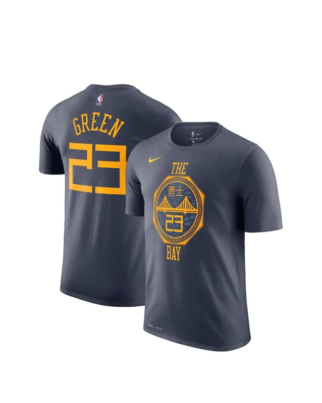 Nike Blue X Gsw The Bay Graphic-Print T-Shirt