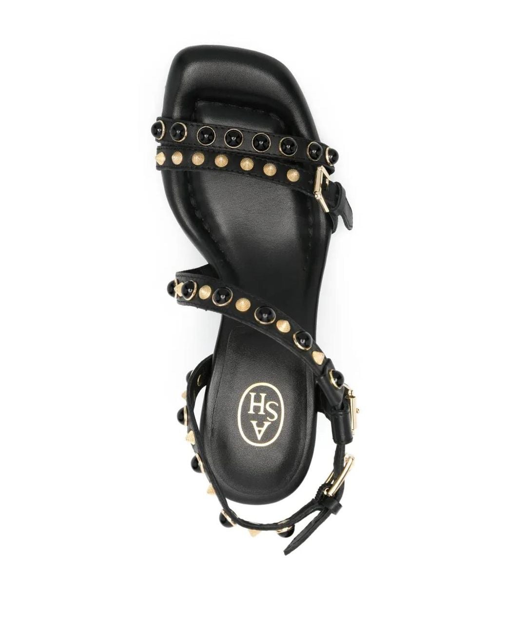 Ash Black 95Mm Lennox Leather Sandals