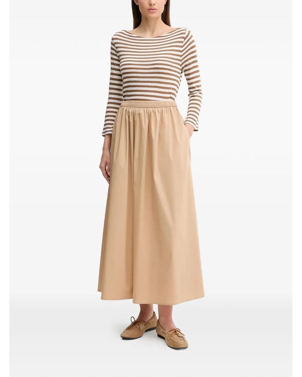 Ouí Natural Elasticated Maxi Skirt