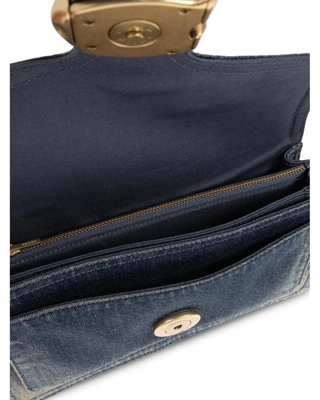 Borsa Tote Tabby Con Logo di COACH in Blue