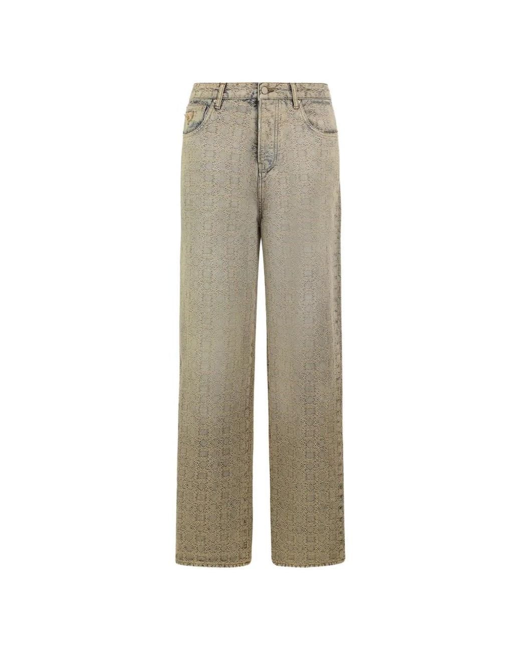Amiri Natural Ma Quad Jacquard Baggy Jeans for men