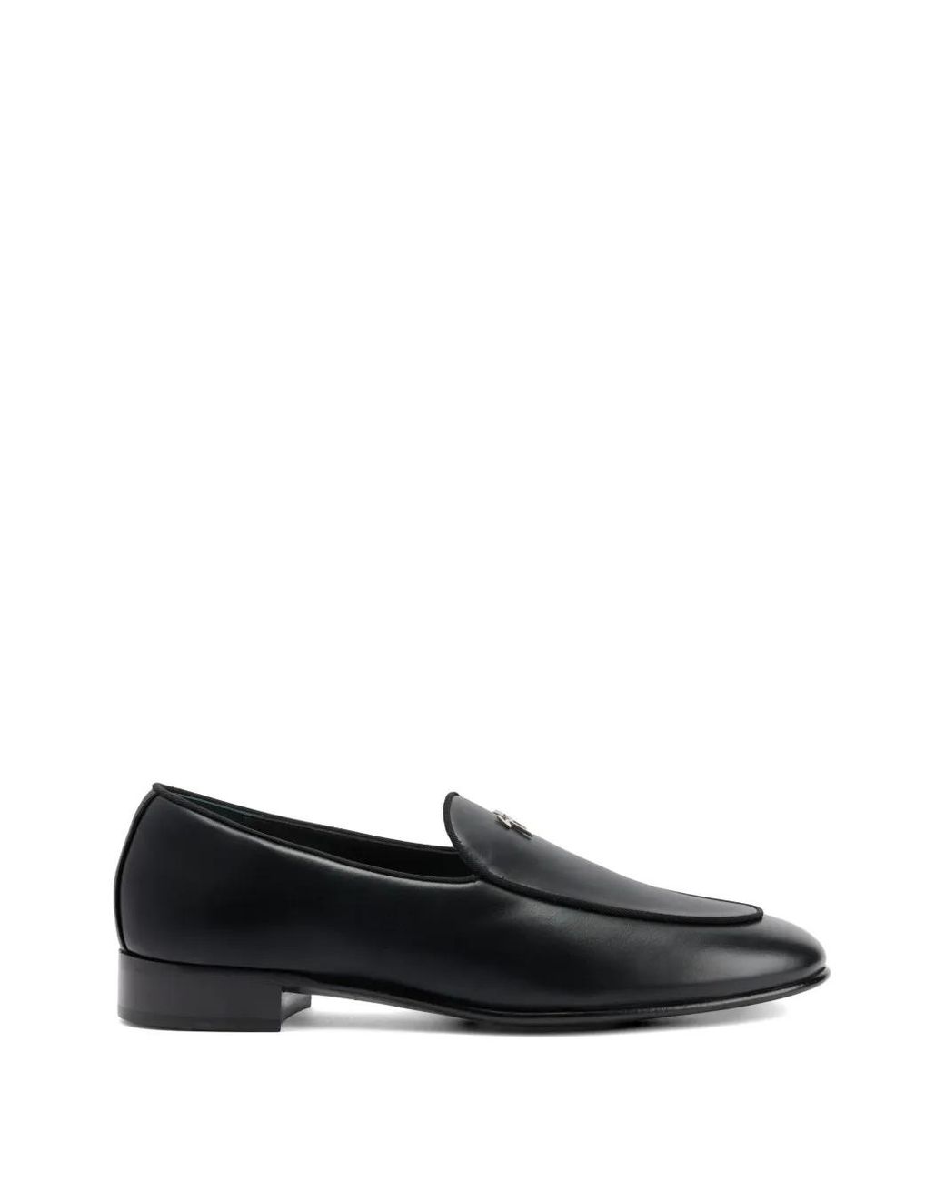 Giuseppe Zanotti Black Signature Detail Valtor Loafers for men