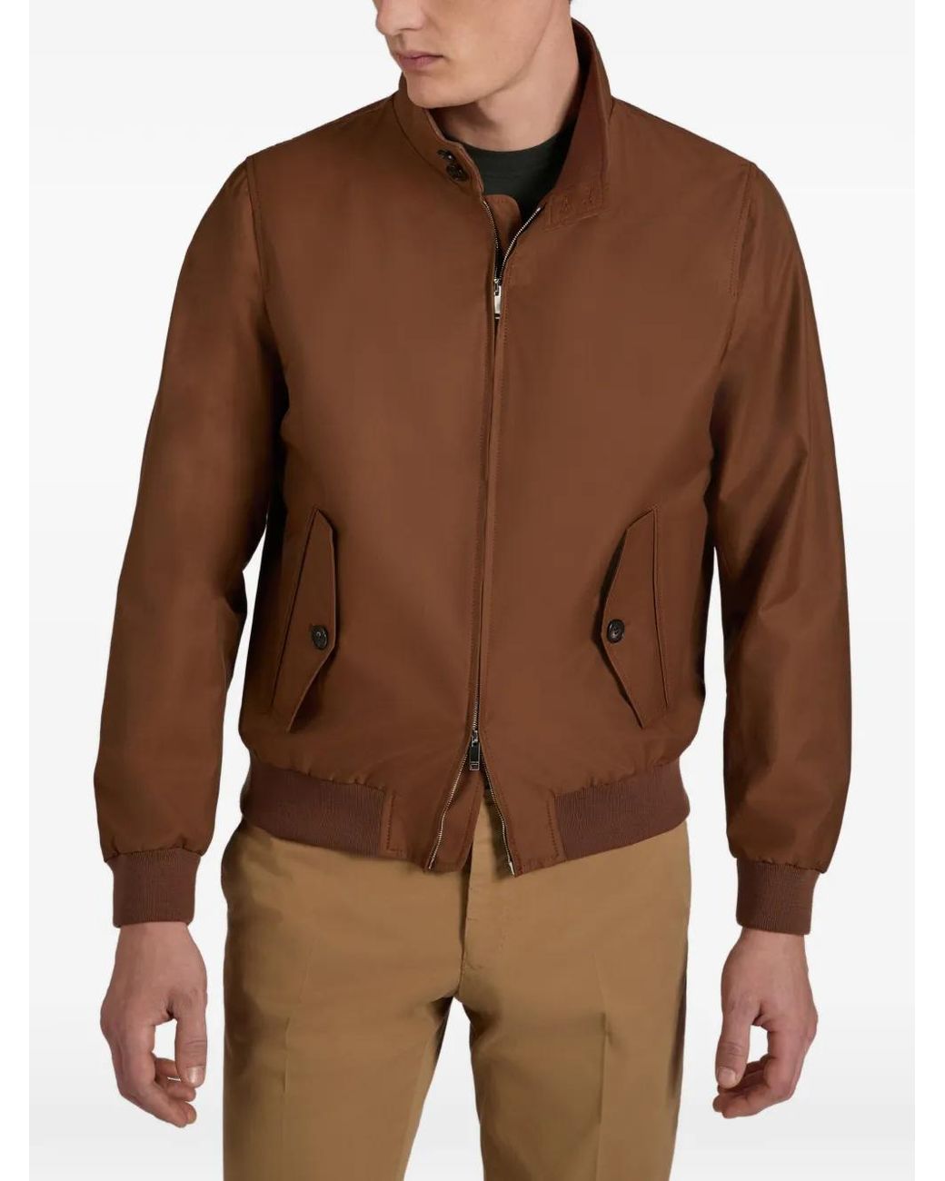 Montedoro Brown Veste À Fermeture Zippée for men