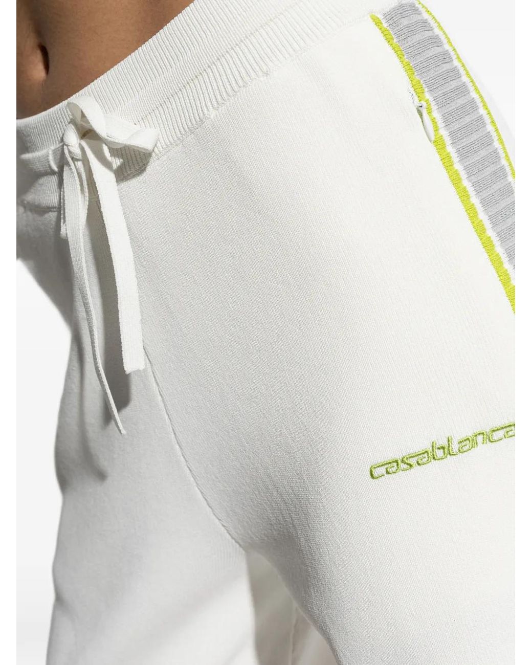 Casablanca White Drawstring-Fastening Track Pants