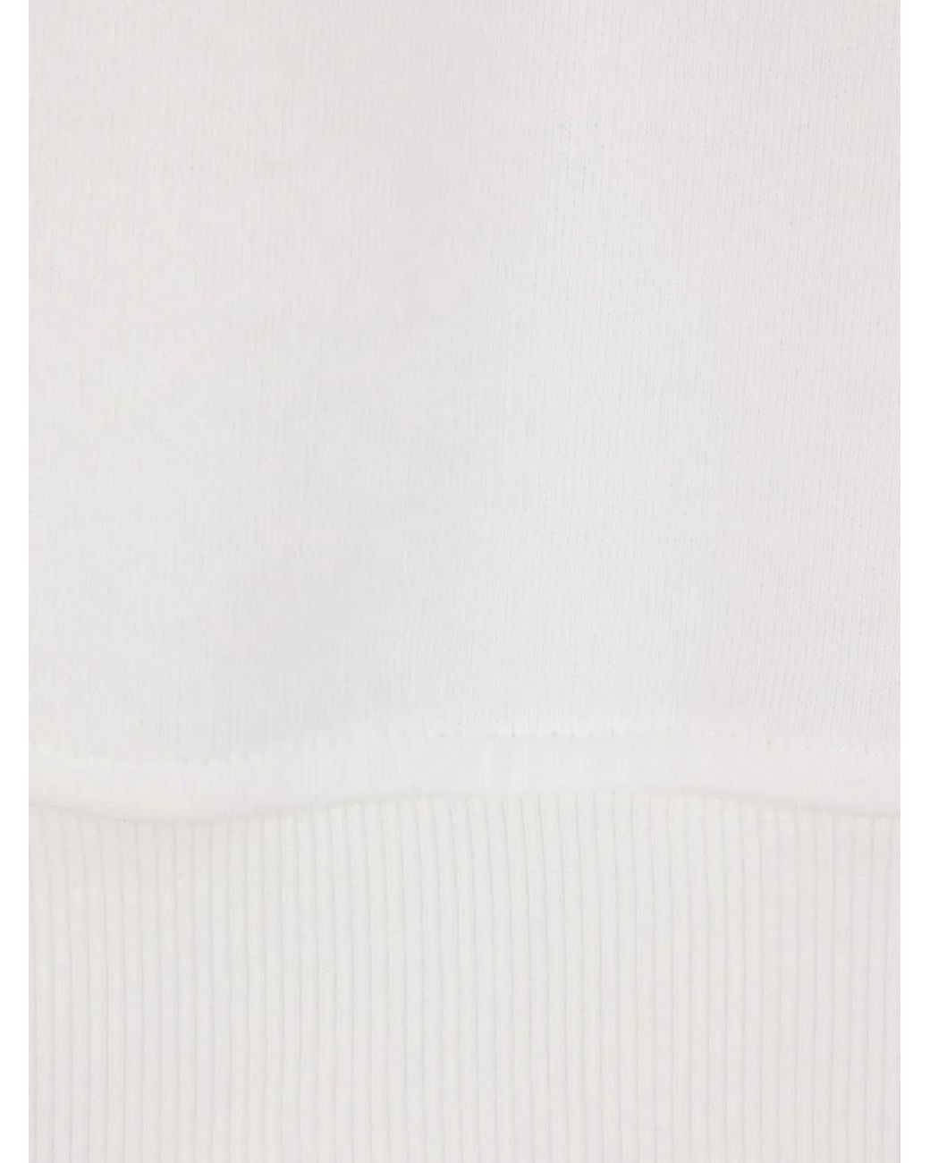 Brunello Cucinelli White Cotton Smooth French Terry Monili Hoodie