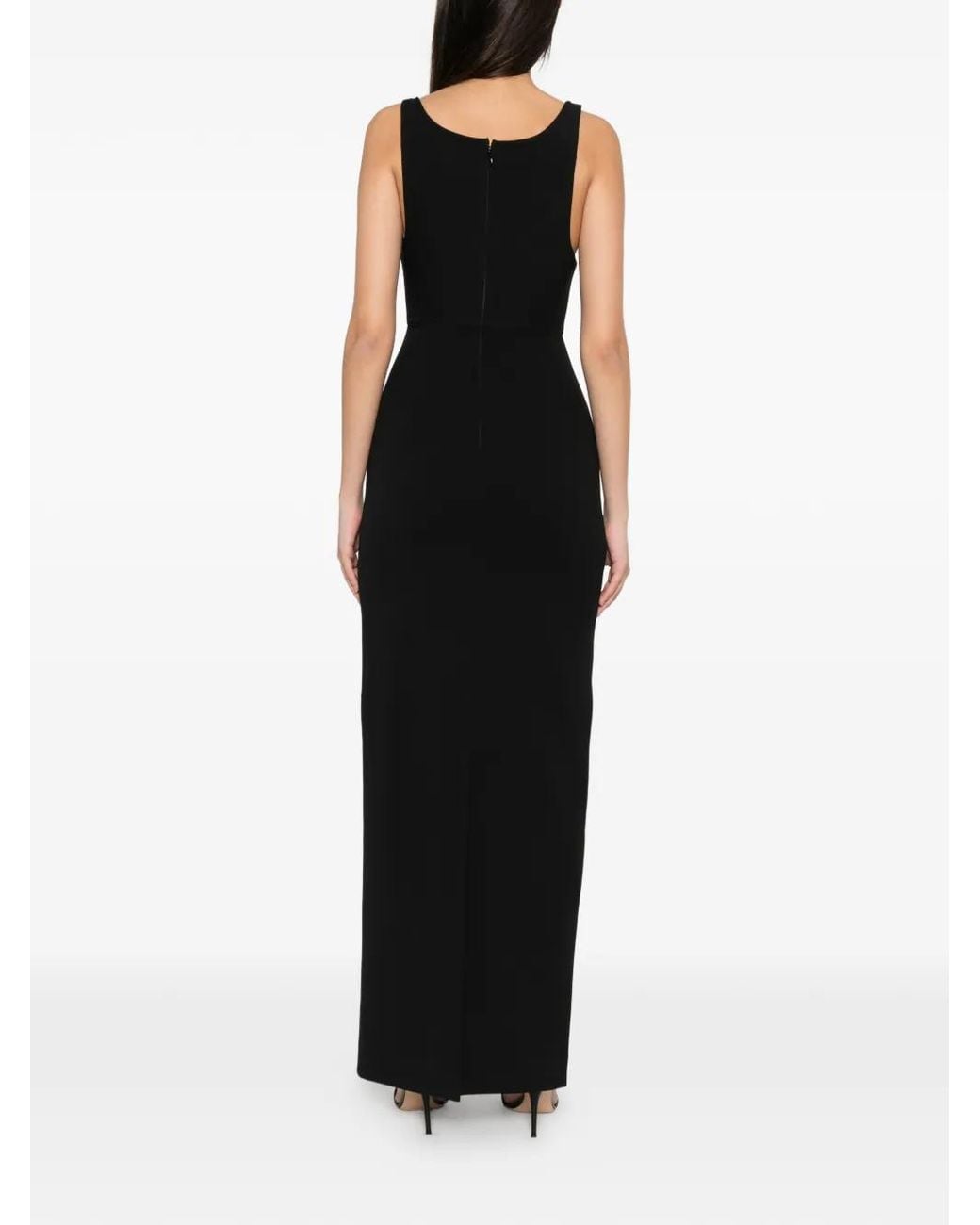 Solace London Black Noor Maxi Dress