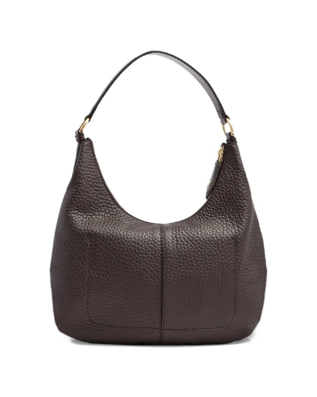 The Bridge Leather Shoulder Bag in Gray | Lyst