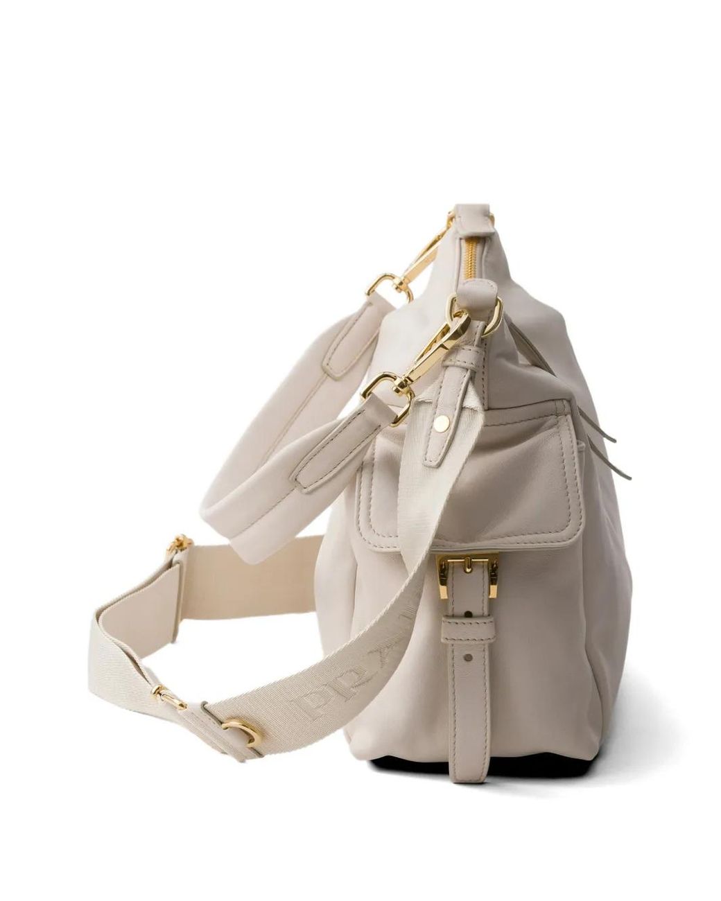 Prada Gray Explore Large Nappa Leather Bag