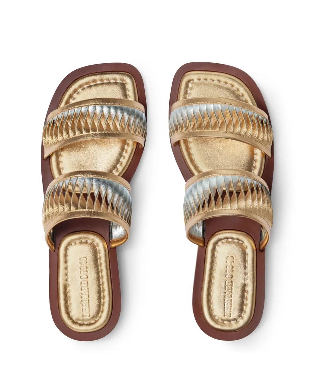 Bernardo White Andorra Woven Sandals
