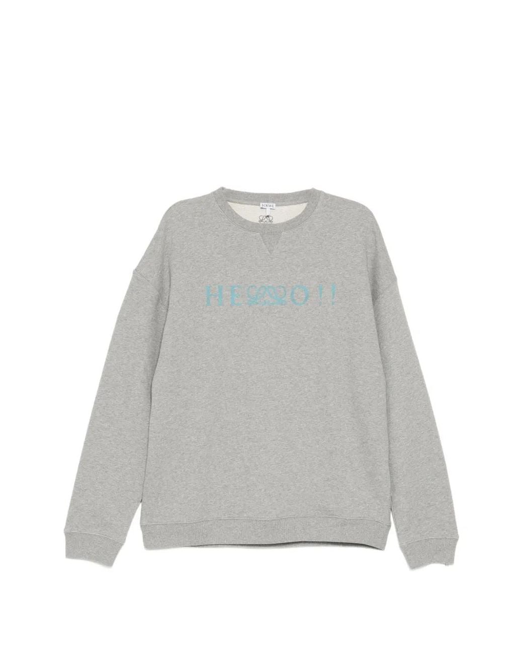 Loewe Gray Sweatshirt for men