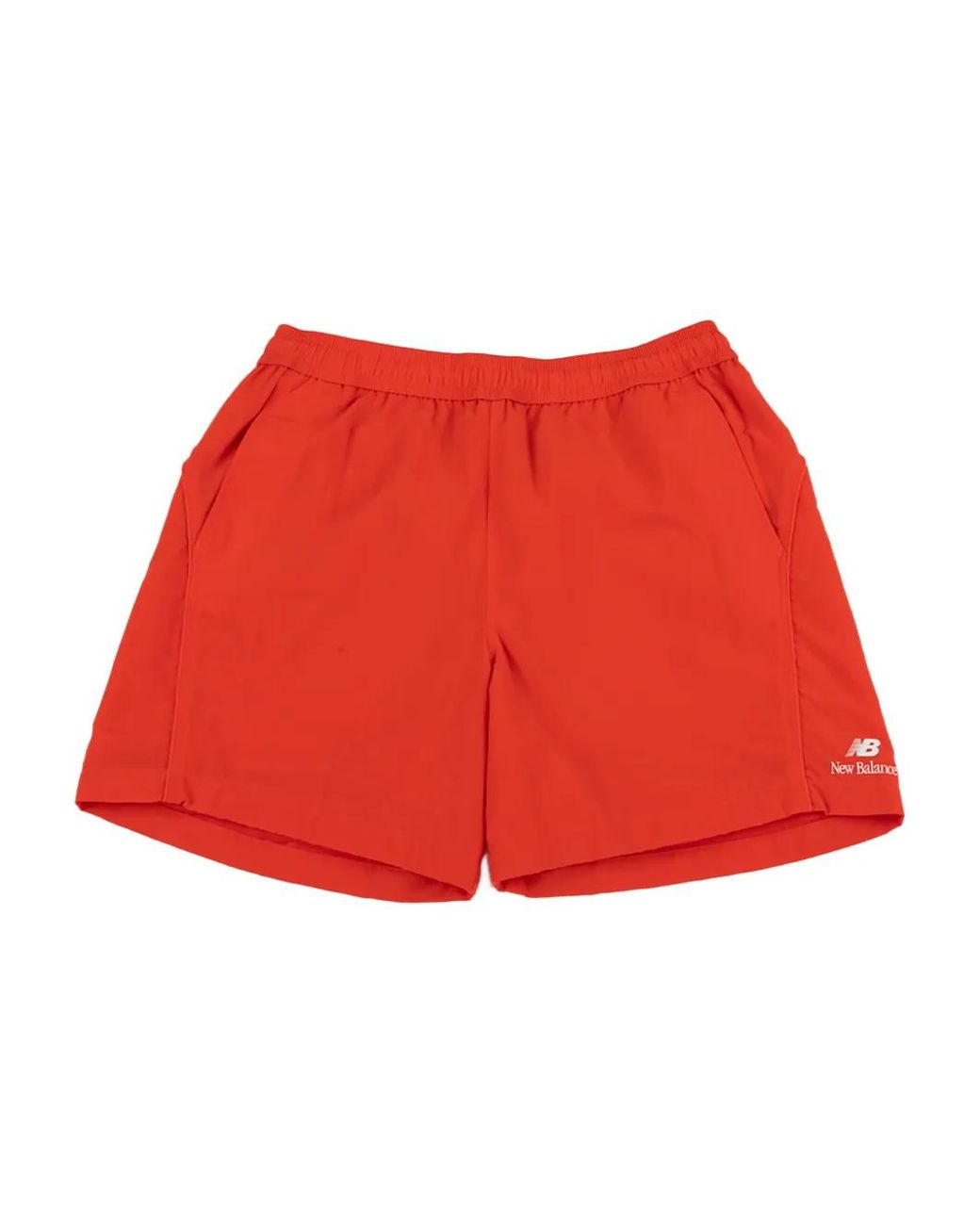 New Balance Red Woven Running Shorts for men